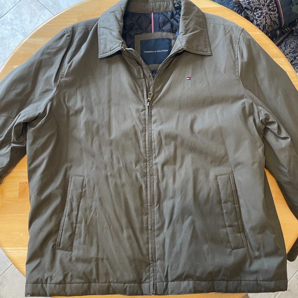 Tommy Hilfiger fall/spring coat muddy green